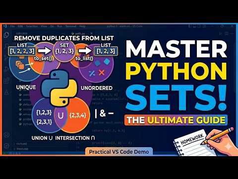 Python Sets: Basics to Set Theory Operations | How to Remove Duplicates in Python Lists using Sets