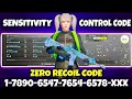 BGMI New 3.9 Update Non GYRO + GYRO ZERO RECOIL SENSITIVITY CODE 🔴 | New Sensi Code | 5 finger code'