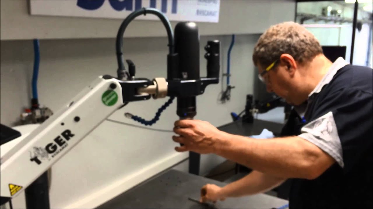 Drilling, countersinking and reaming with RTiger Electric Tapping arm