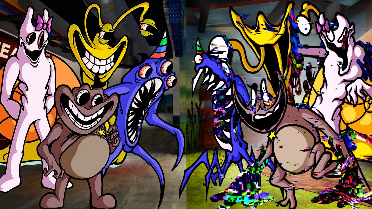 Garten of Banban 2 Corrupted vs Original Garten of BanBan in FNF