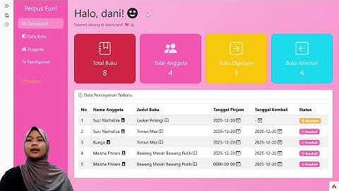 Vidio Demo UAS Mata Kuliah Bahasa Pemrograman III " Sistem Informasi Perpustakaan Berbasis Web"