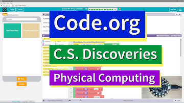 Arrays and Color LEDs Lesson 10.16 Tutorial with Answers Code.org CS Discoveries Physical Computing