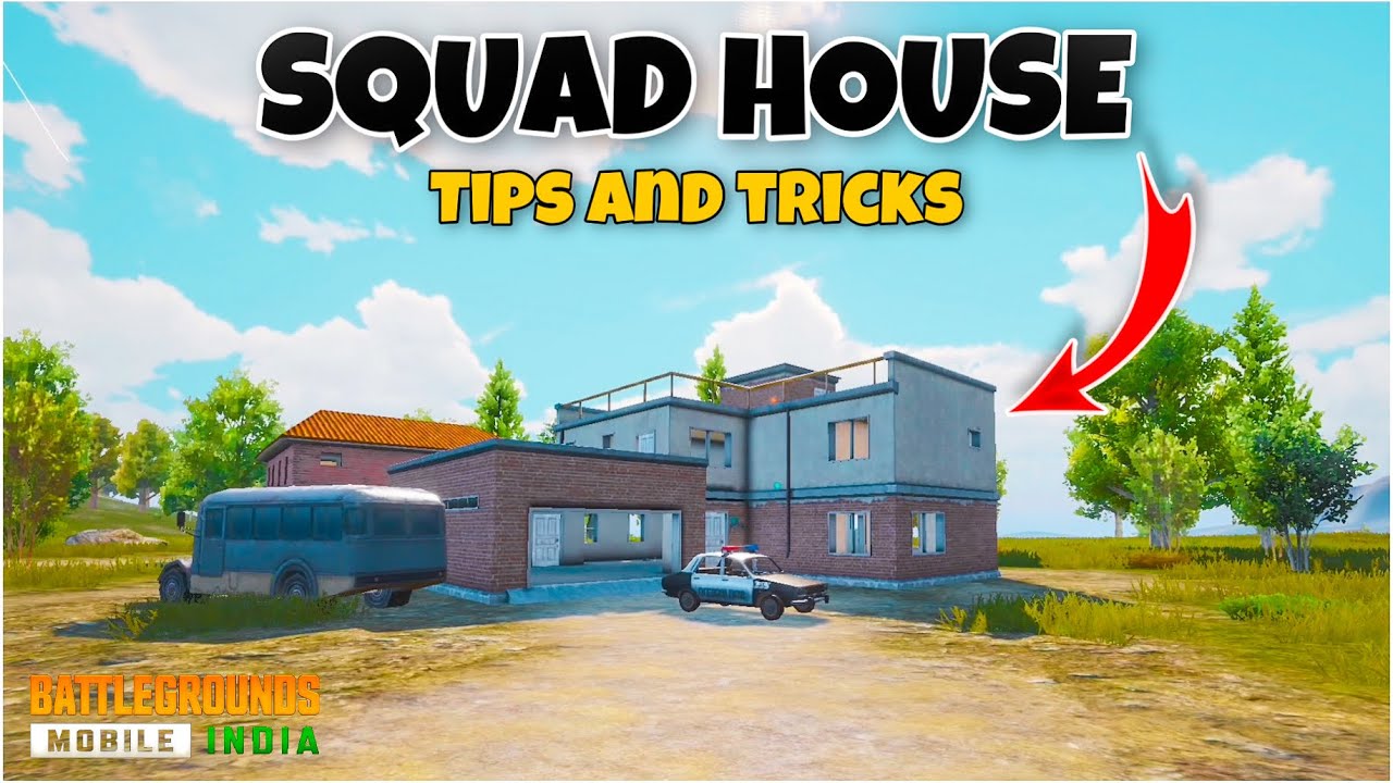 MASTER SQUAD HOUSE IN PUBG MOBILE🔥BEST RUSHING TIPS AND TRICKS