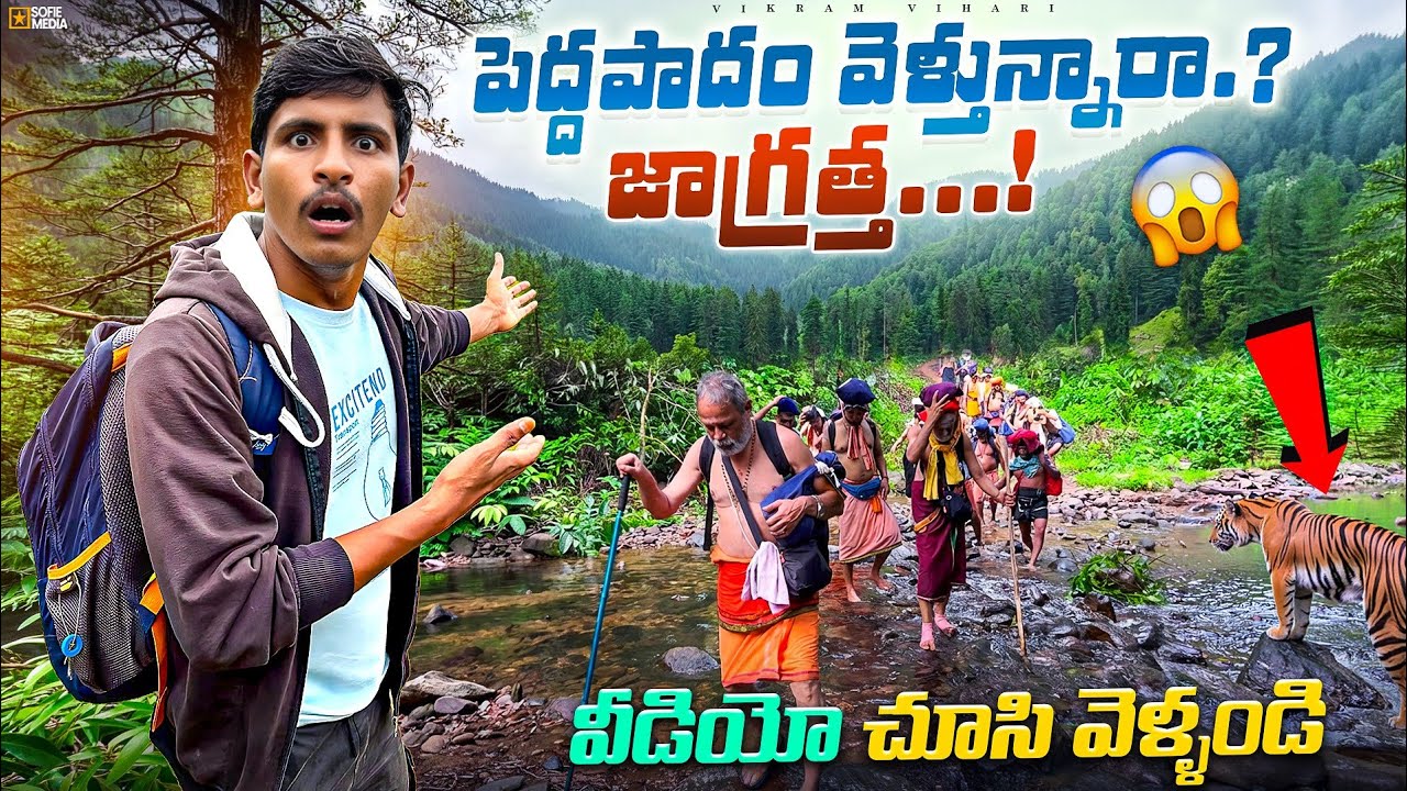 శబరిమల పెద్ద పాదం వెళ్తున్నారా! అయితే ఈ వీడియో చూడండి || 46km అడవిలో నడవాలి...|| Vikram vihari 