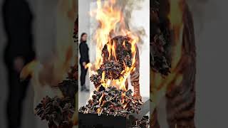 Giant Bengali Tiger Made of Matchsticks – Insane Handmade Art! 🐯#MatchstickArt #BengaliTiger