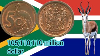 1990 South Africa 5 Cent Coin Worth $110 Rare Coin You Should Check!