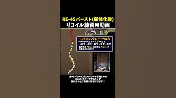 【弱体化後ver】RE-45バーストリコイル練習用動画！※再アップ※【APEXシーズン26】　#shorts  #apex  #ゲーム実況  #fps