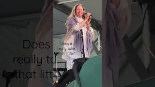 Natalie Merchant sings &quot;Carnival&quot; as a surprise guest during the 2022 Newport Folk Festival.