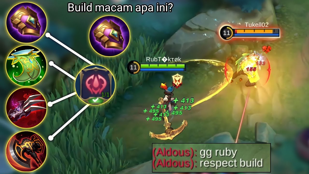 Lifesteal Ruby Buat Aldous Menyerah - Build Terbaik Ruby Mobile Legends ...