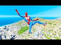 GTA 5 Spiderman Epic Jumps Compilation(GTA V Fails Funny Moments)
