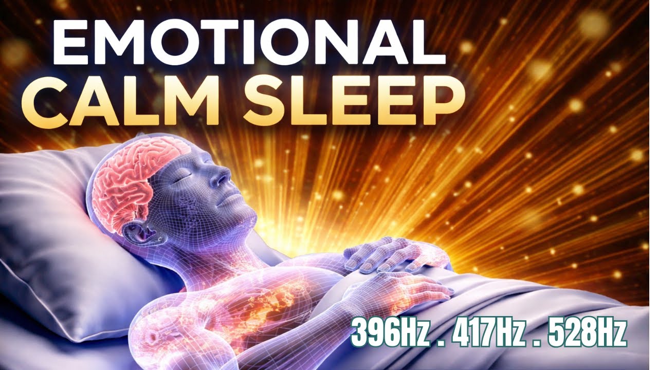 396Hz + 417Hz + 528Hz | Emotional Calm Sleep | Subconscious Relaxation Music