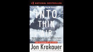 Book Summary Of Into Thin Air A Personal Account Of The Mount Everest Disaster