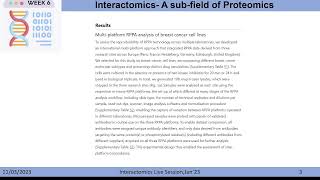 PMRF NPTEL Interactomics Live Session Week 6