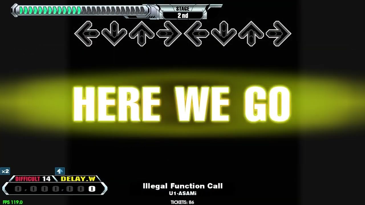 【LV14】DDR / Illegal Function Call - DIFFICULT DOUBLE with handclap