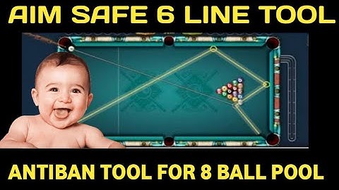 New Aim Safe 6 line Tool For All IN 8 Ball Pool || Smooth Gameplay with tool || itsTalha