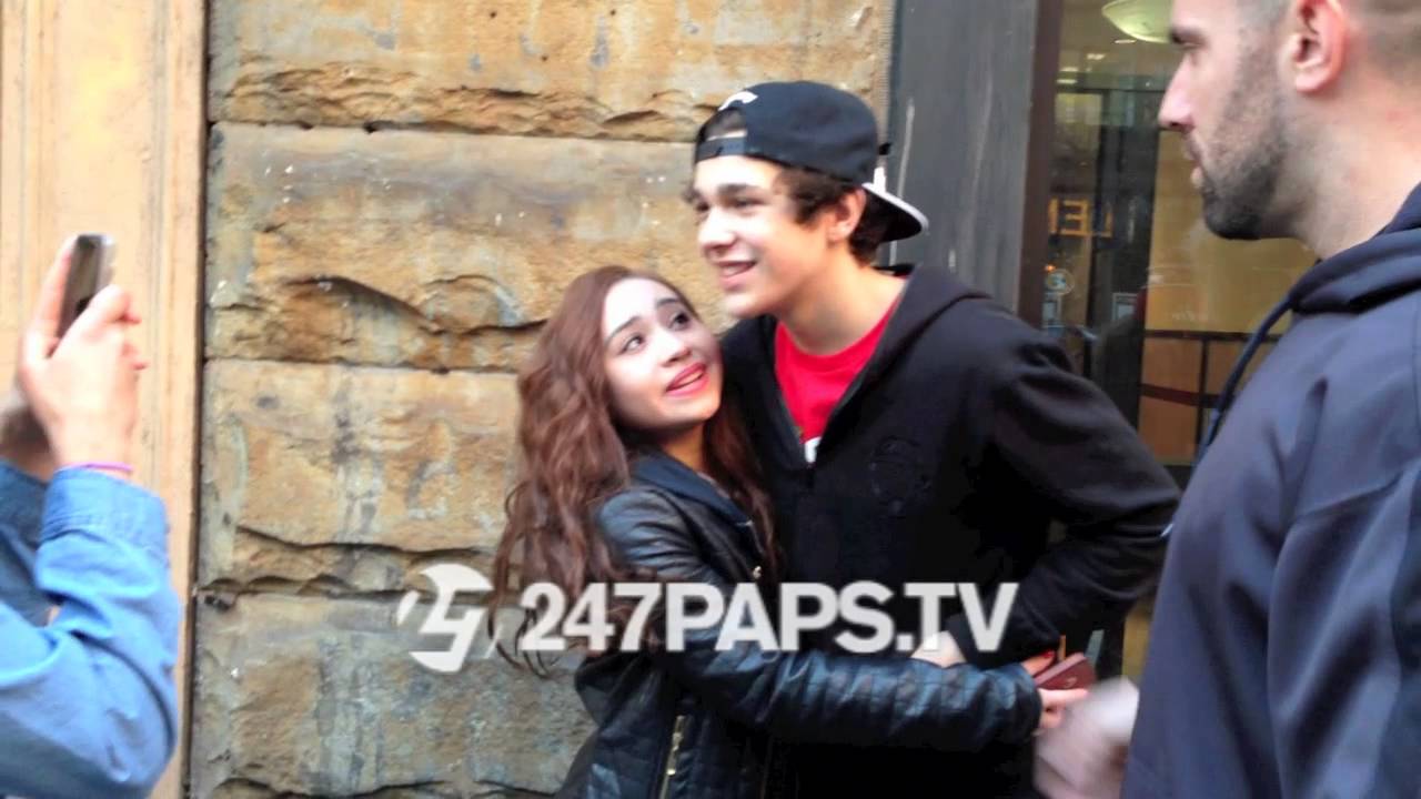 (Exclusive)  Austin Mahone leaving a recording studio in NYC