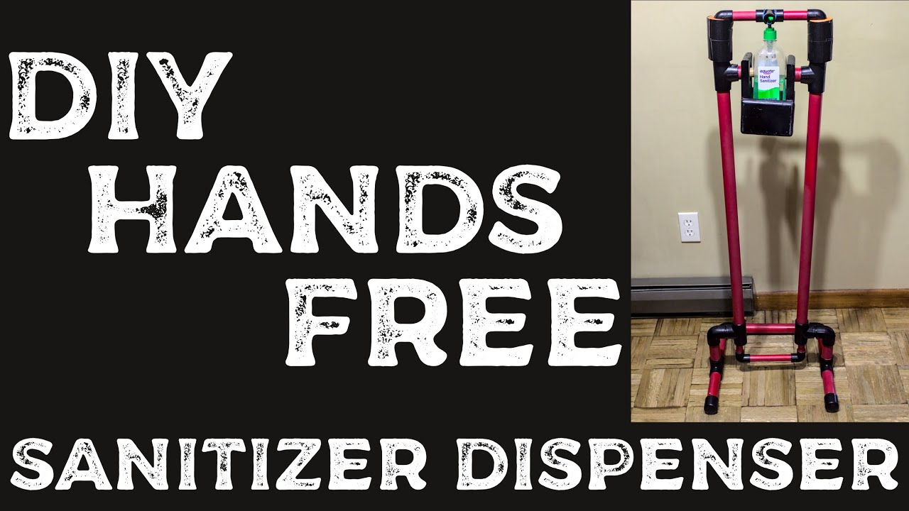 DIY Hands Free Sanitizer Dispenser from PVC Pipe YouTube