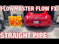 Nissan 370z 3.7L V6: STRAIGHT PIPES Vs FLOWMASTER FLOW FX!