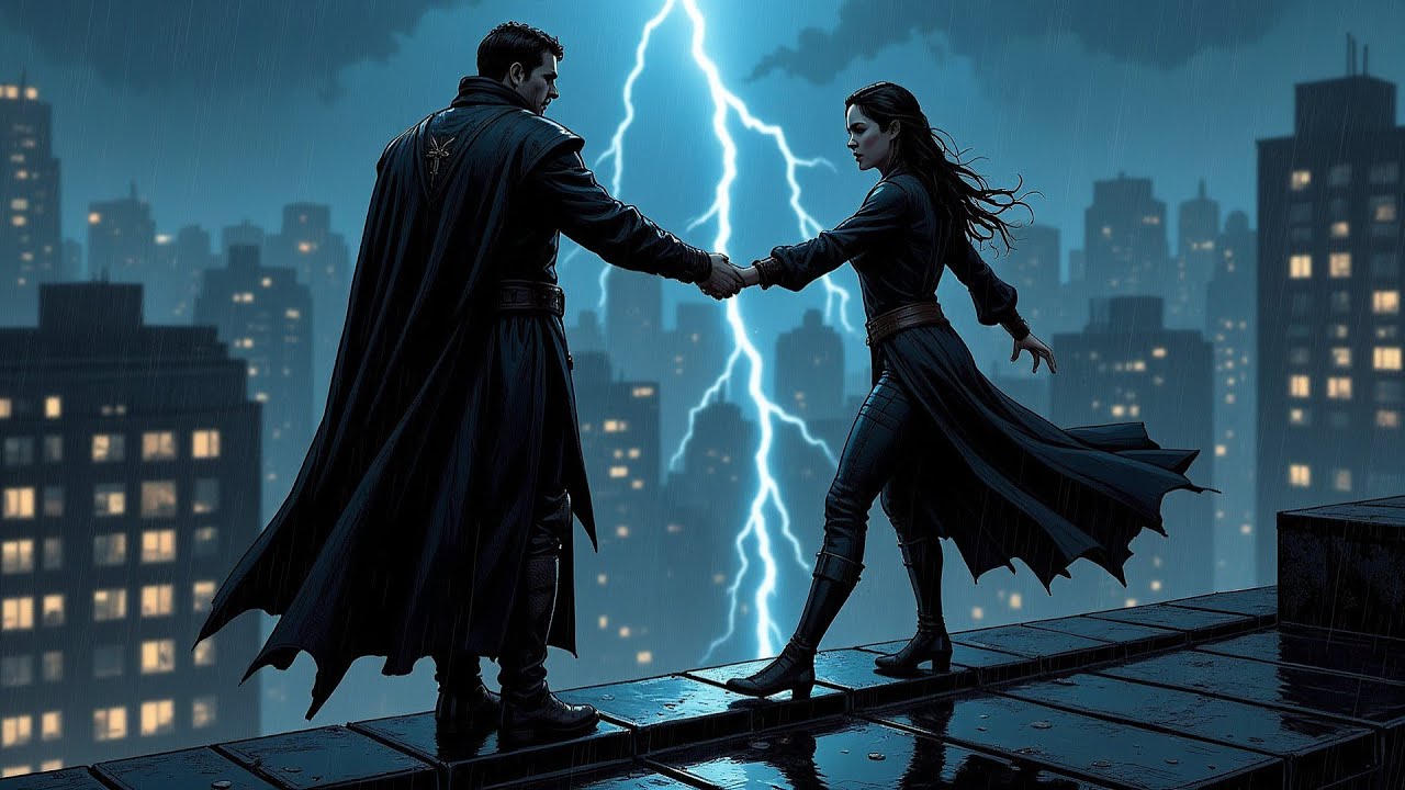 El villano estaba a punto de acabar con su vida, pero lo detuve. No sabíamos que estábamos...