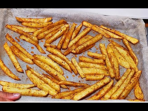 Recette - Frites au four fait maison en vidéo 