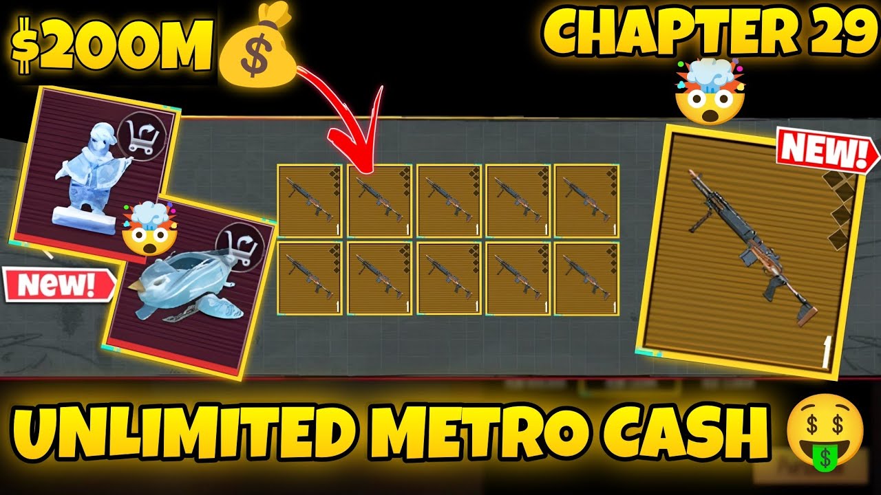 i got 200 MILLION Cash From New Item 🤑 PUBG METRO ROYALE