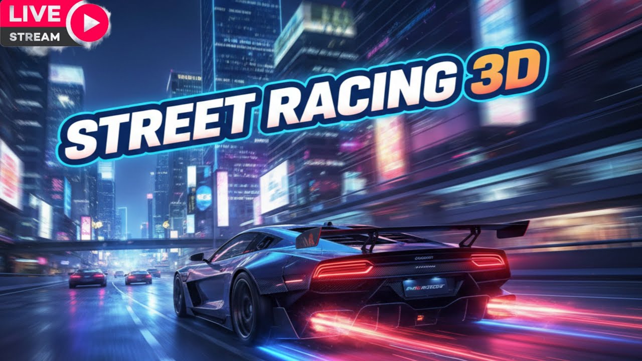 Live 🔴 Street Racing 3D | High Speed Car Racing 🚗🔥| Nonstop Action
