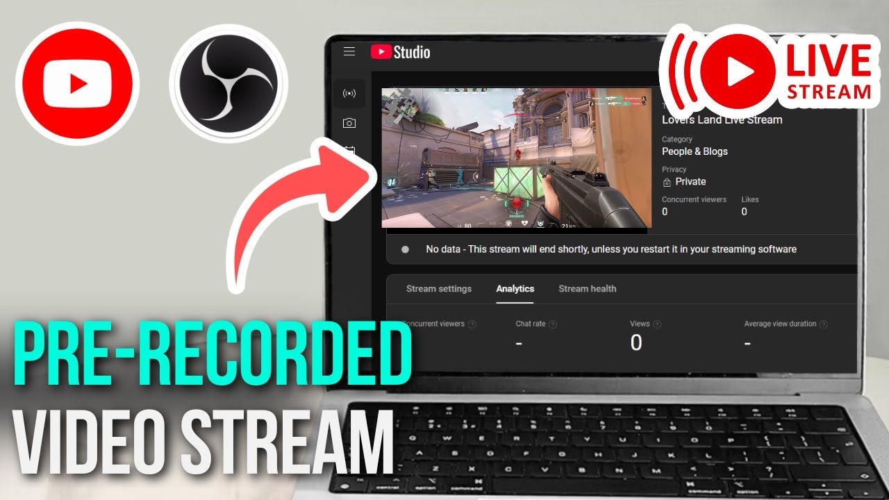 How to Stream Pre-Recorded Video on YouTube with OBS