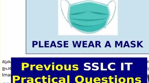 Mask By Inkscape | Previous SSLC IT Practical Questions
