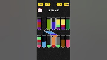 🏅 Water Sort 🧪 LEVEL 433 🧪 #shorts #watersort #puzzle #walkthrough #solution #guia #guiarapida