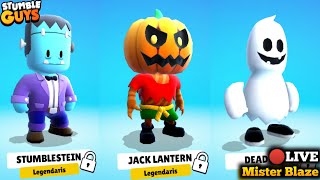 RESGATEI TODAS AS SKINS DE HALLOWEEN DISPONÍVEIS NA LOJA DO STUMBLE GUYS! 