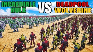 DEADPOOL & WOLVERINE VS HULK  | Ultimate Epic Battle Simulator 2 | UEBS 2