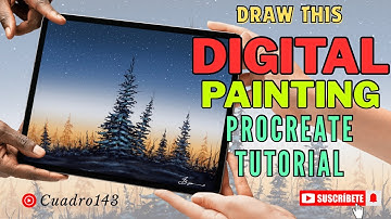 ❄️ Procreate Winter Scenery Speedpaint | Digital Art for Beginners #digitalpainting #procreate