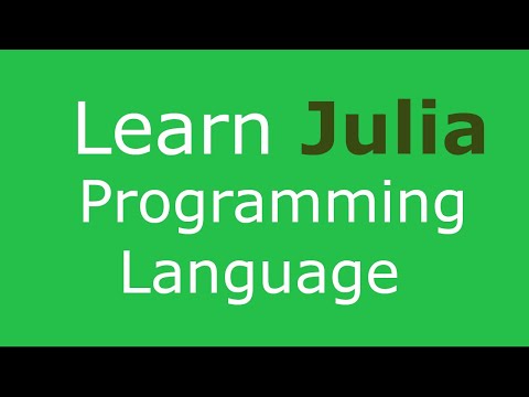 జూలియా (Julia) ప్రోగ్రామింగు భాష (Julia Programming Tutorial in English With Auto Telugu Subtitles)