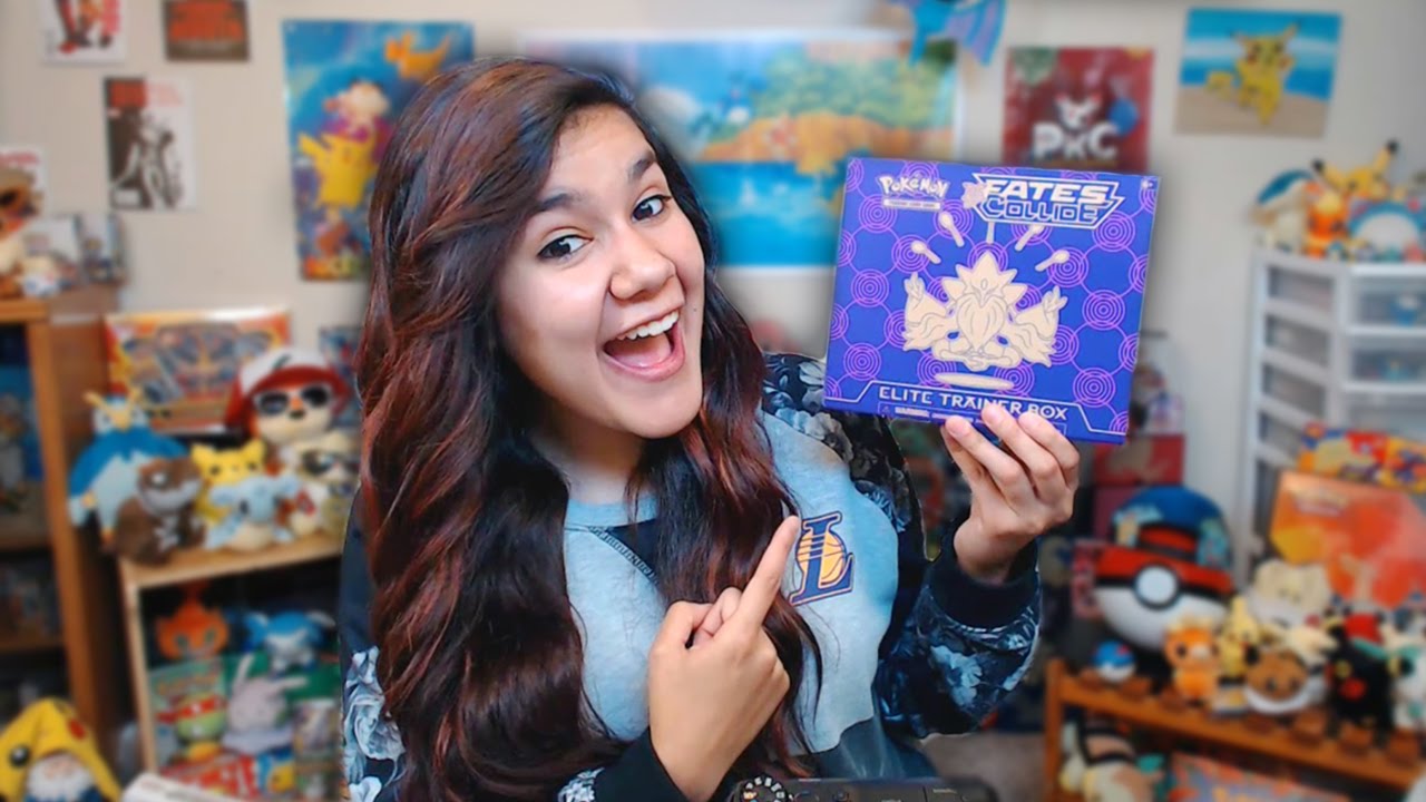 貴重！未開封　ポケモンカード　PoKeMoN trainer video usa Opening a Pokemon Fates Collide Elite Trainer Box!! (DAT SEXY PACK