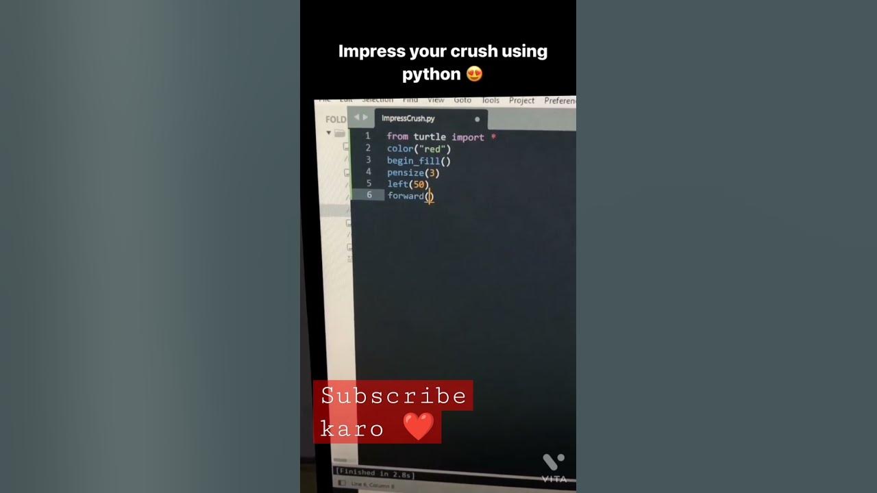 Cool python project|| Impress your crush using python project. 🔥 ️ # ...