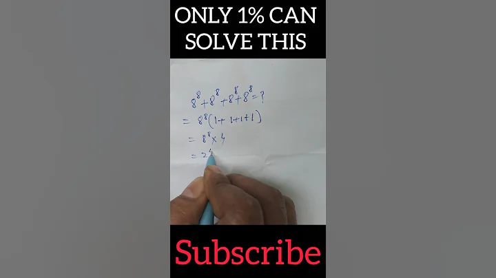 Only 1% Can Solve This Math Question 🤯 | #Shorts #maths