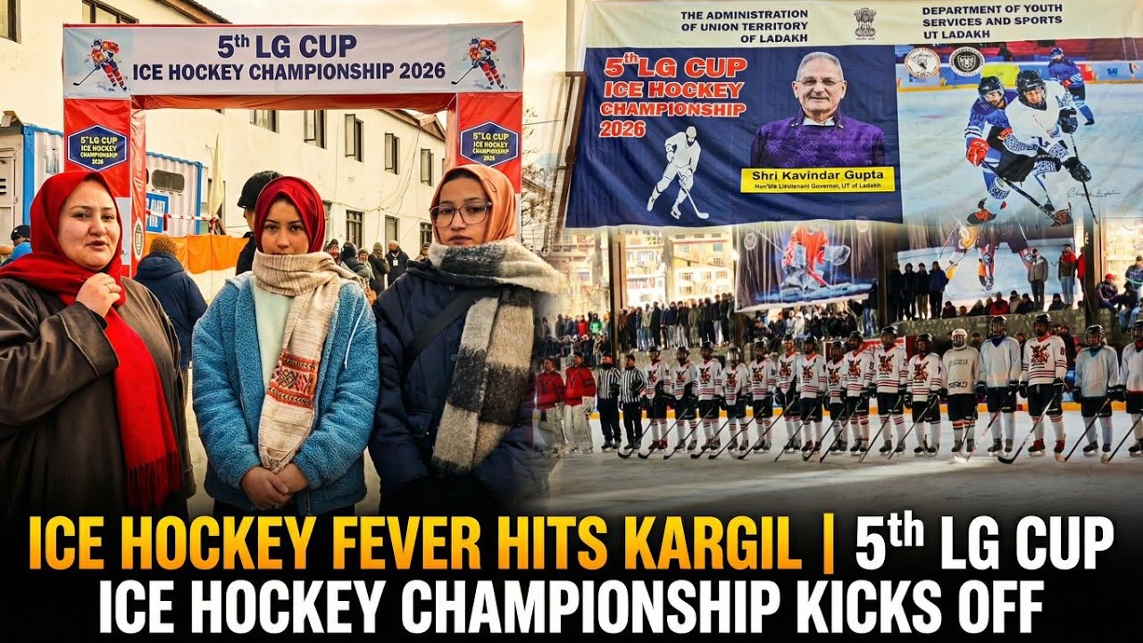 Ice Hockey Fever Hits Kargil | 5th LG Ice Hockey Cup Championship Kicks Off | rGazom 90.8 FM Kargil