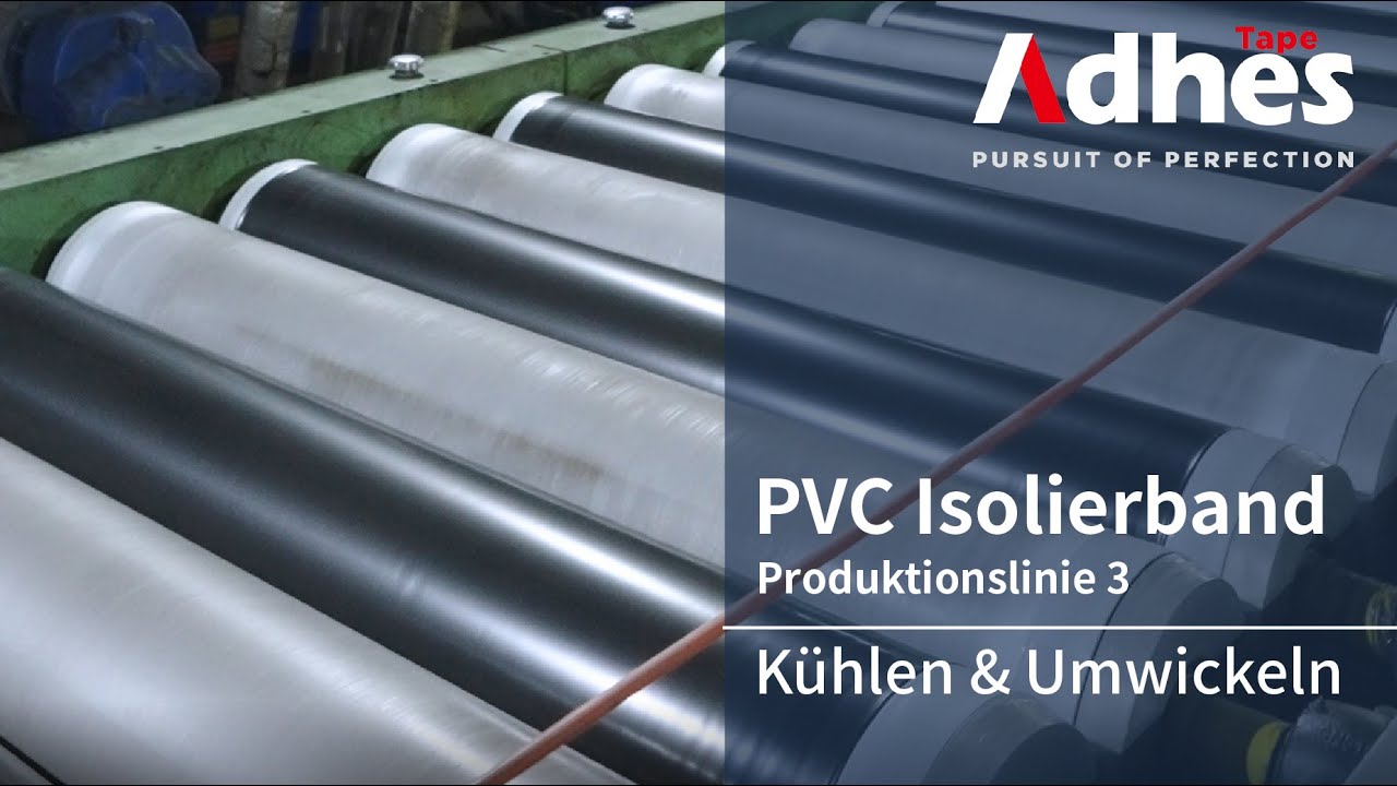 Adhes Produktionslinie -PVC Isolierband (3/6) | Orginalfilm produzieren - Kühlen & Spulen