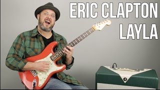 Eric Clapton Layla Electric Guitar Lesson   Tutorial