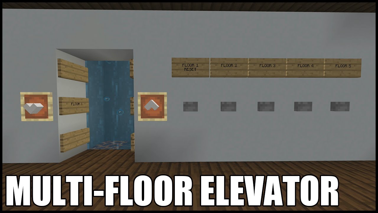 Build A Elevator In Minecraft Bedrock