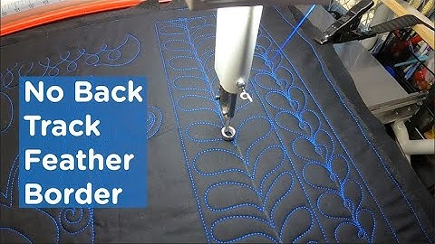 Video tutorial: No back track feather border design
