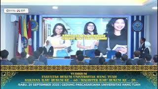 Yudisium Sarjana Ilmu Hukum ke-60 dan Magister Ilmu Hukum ke-20