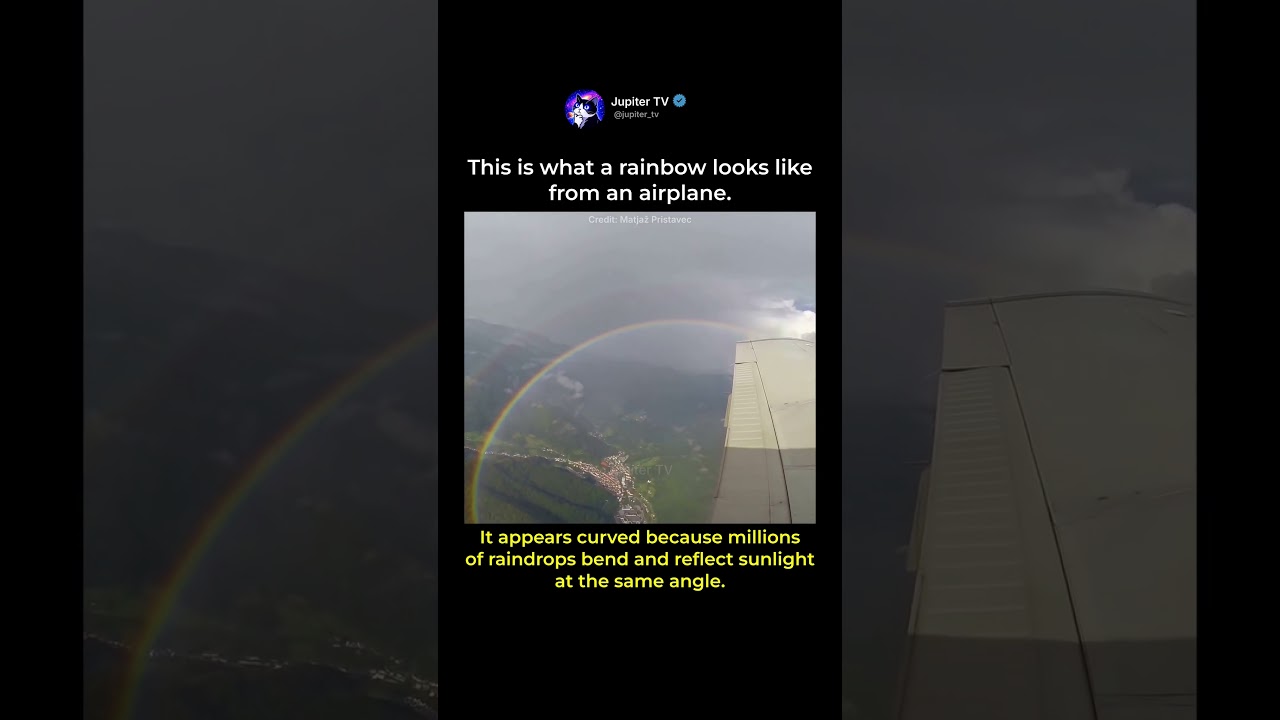 Rainbow Seen from a Plane ✈️