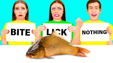 Bite, Lick or Nothing Challenge | Prank Wars by 4Teen Challenge