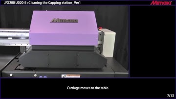 JFX200 Series Cleaning the Capping Station Ver1 00