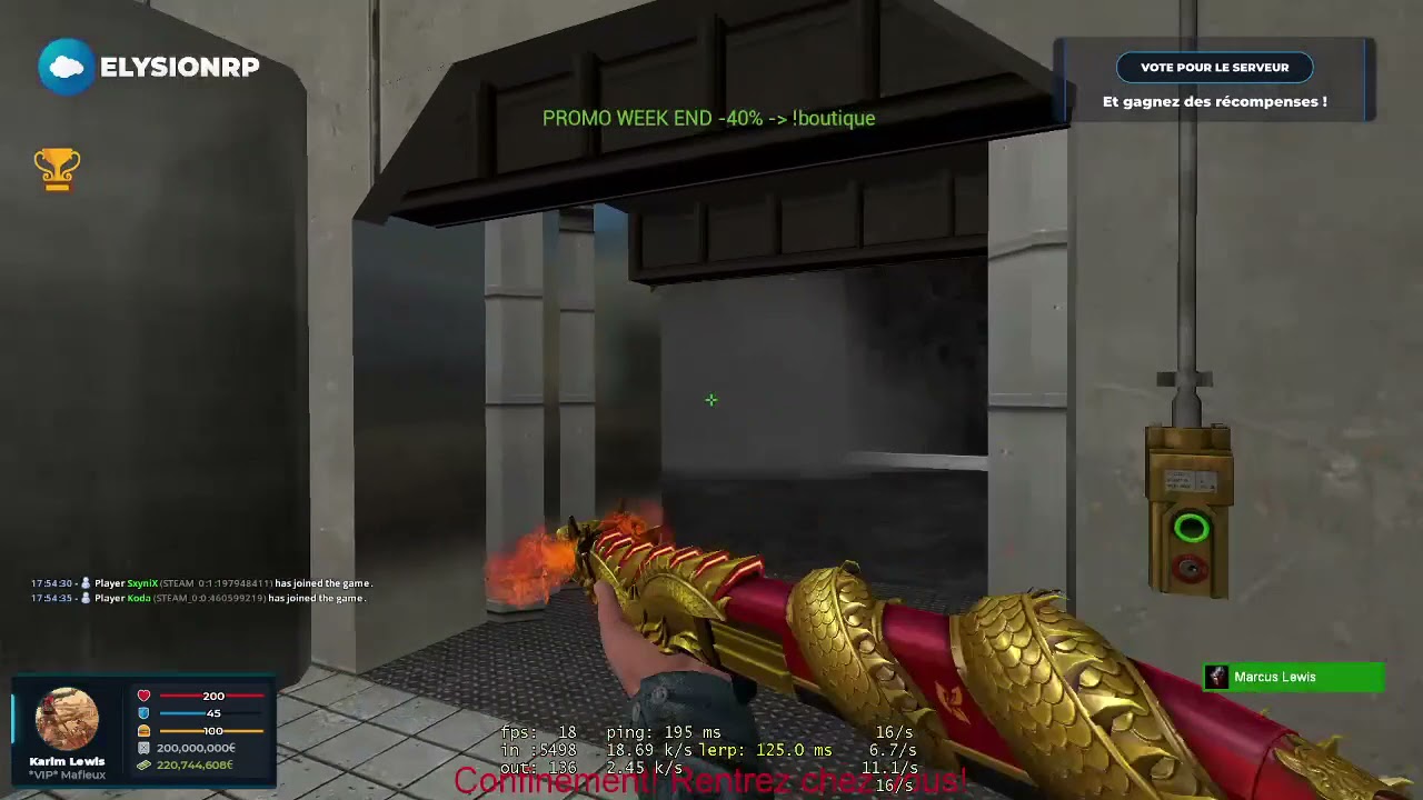 Fight Elysionrp Petit barre de cadet - YouTube