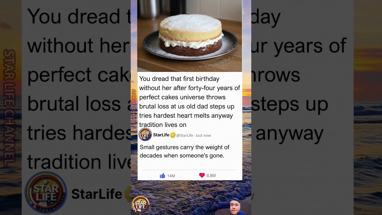 Dad's Messy Birthday Cake After Mom's Death: 44 Years of Love in One Imperfect Try