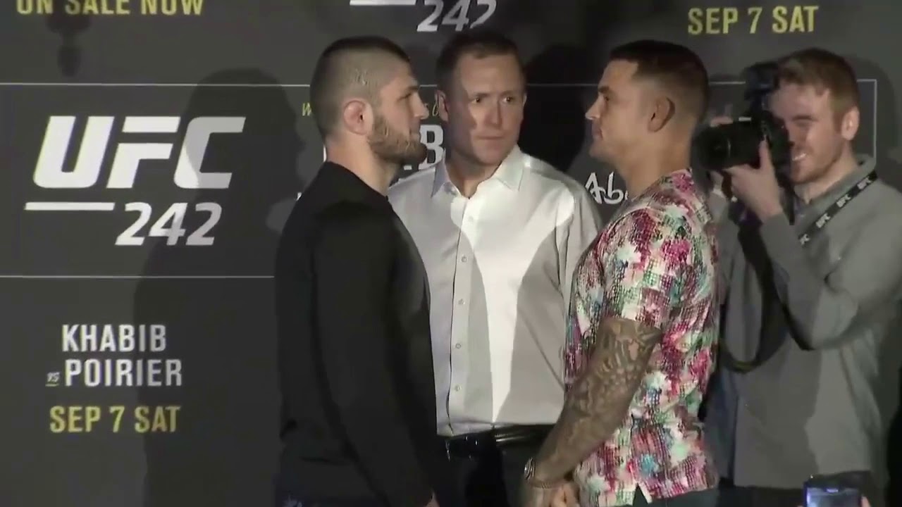 Битва взглядов UFC 242: Нурмагомедов vs Порье
