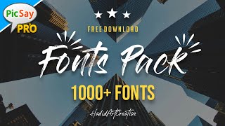 Free Fonts Pack 1000+ | Free Download - Picsay Pro screenshot 2
