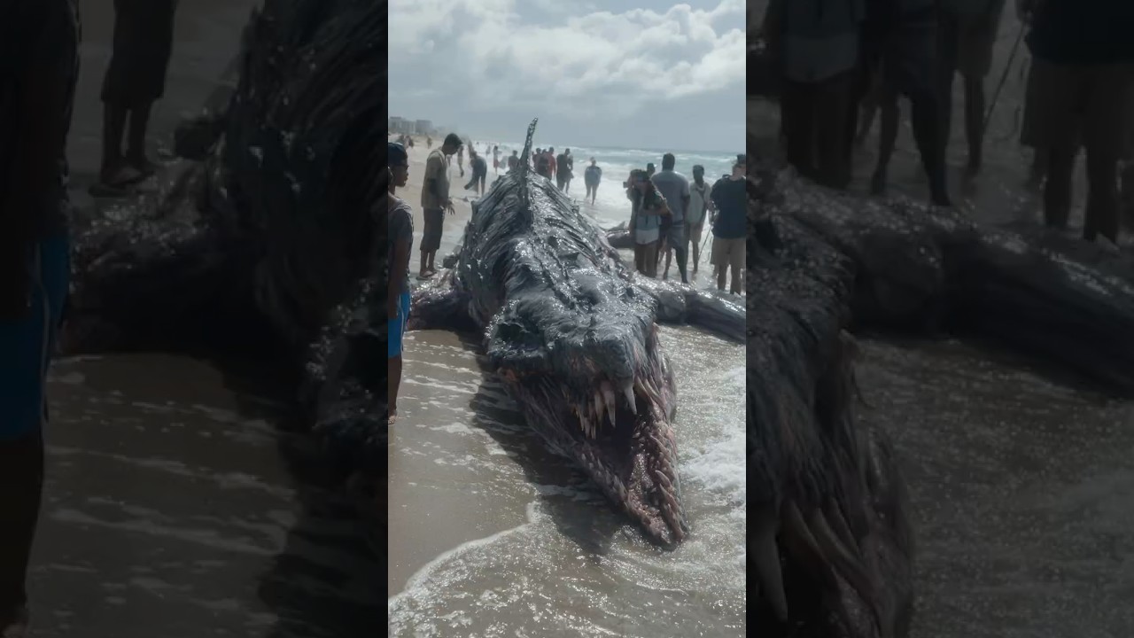 Неопознанное 12-метровое морское существо выбросило на берег недалеко от Семимильного пляжа.
